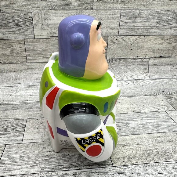 Disney Pixar Buzz Lightyear Space Ranger Ceramic Coin Bank - Picture 4 of 6